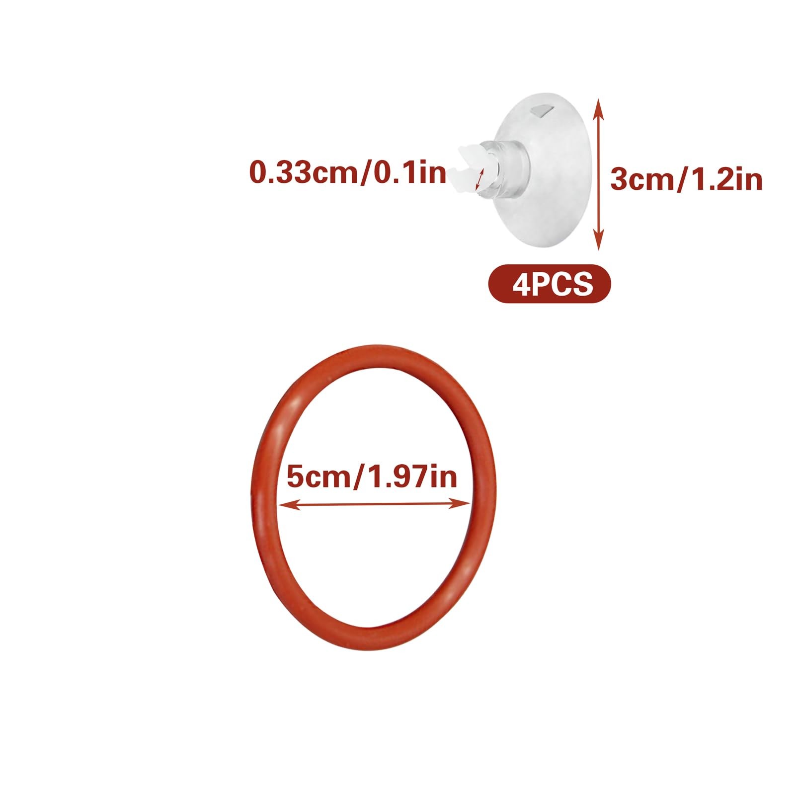 4 Pcs Upgraded Betta Fish Exercise Ring for Aquarium, Soft Silicone Training ...