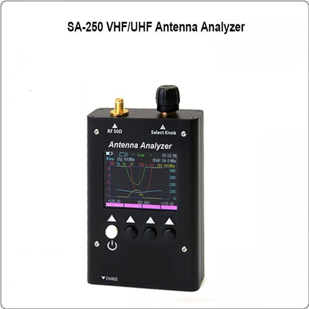 SURECOM Antenna Analyzer SA-250 VHF/UHF 132-173 200-260 400-519MHz  SWR/R X Test