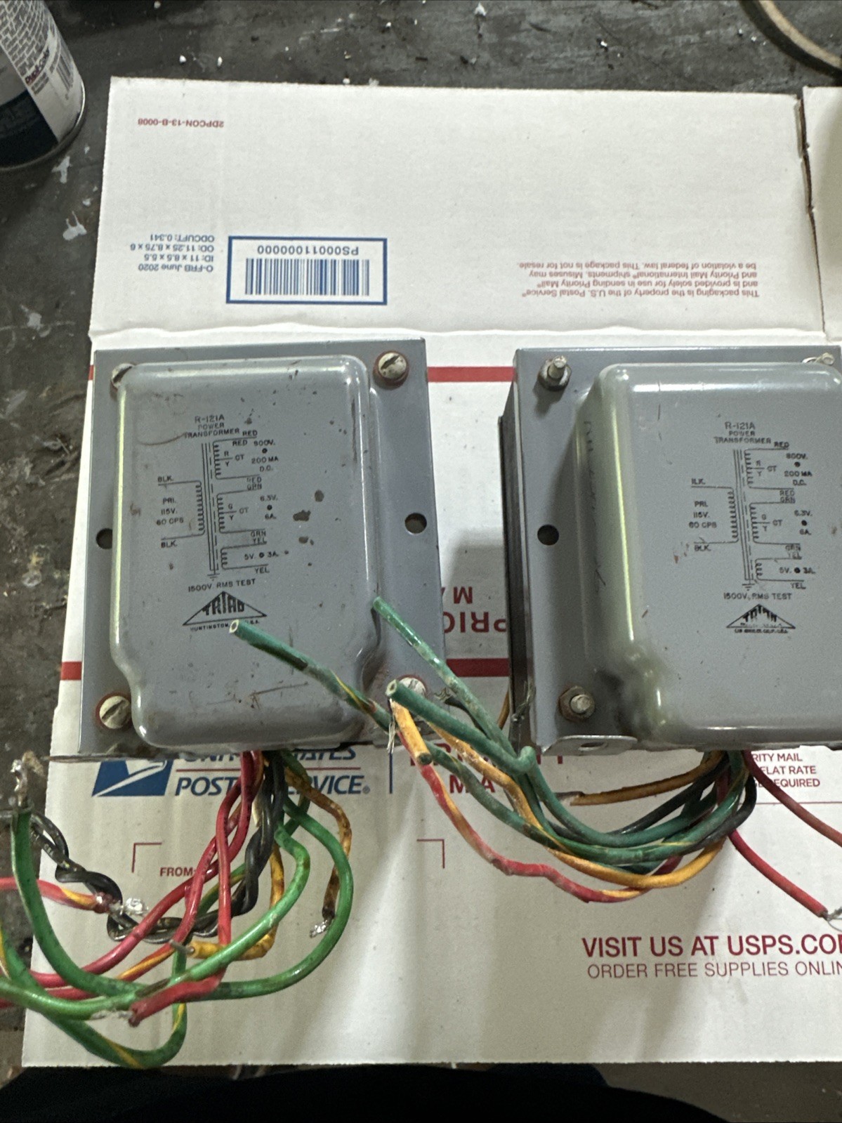 Pair Of Triad R121a Power Transformer
