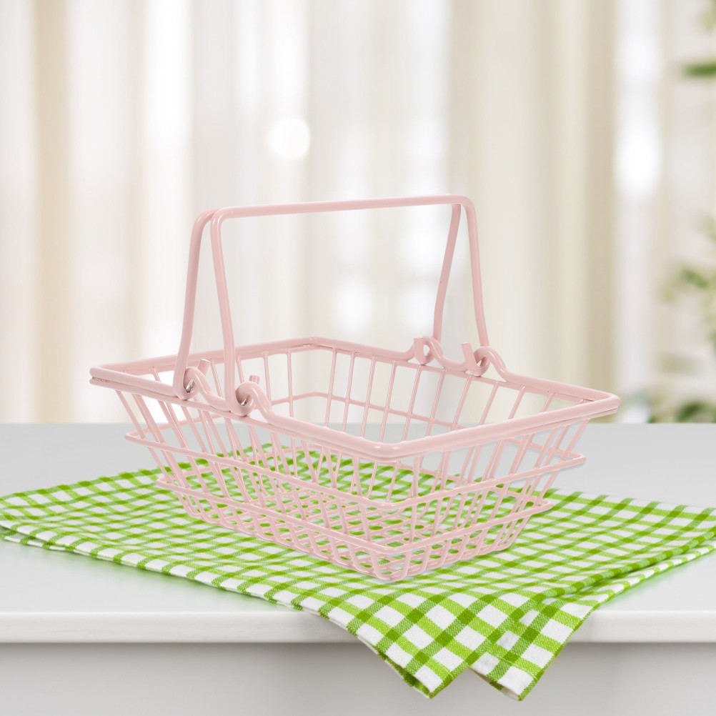Home Serving Basket Shopping Baskets Tray Rustic Tabletop Storage Bin