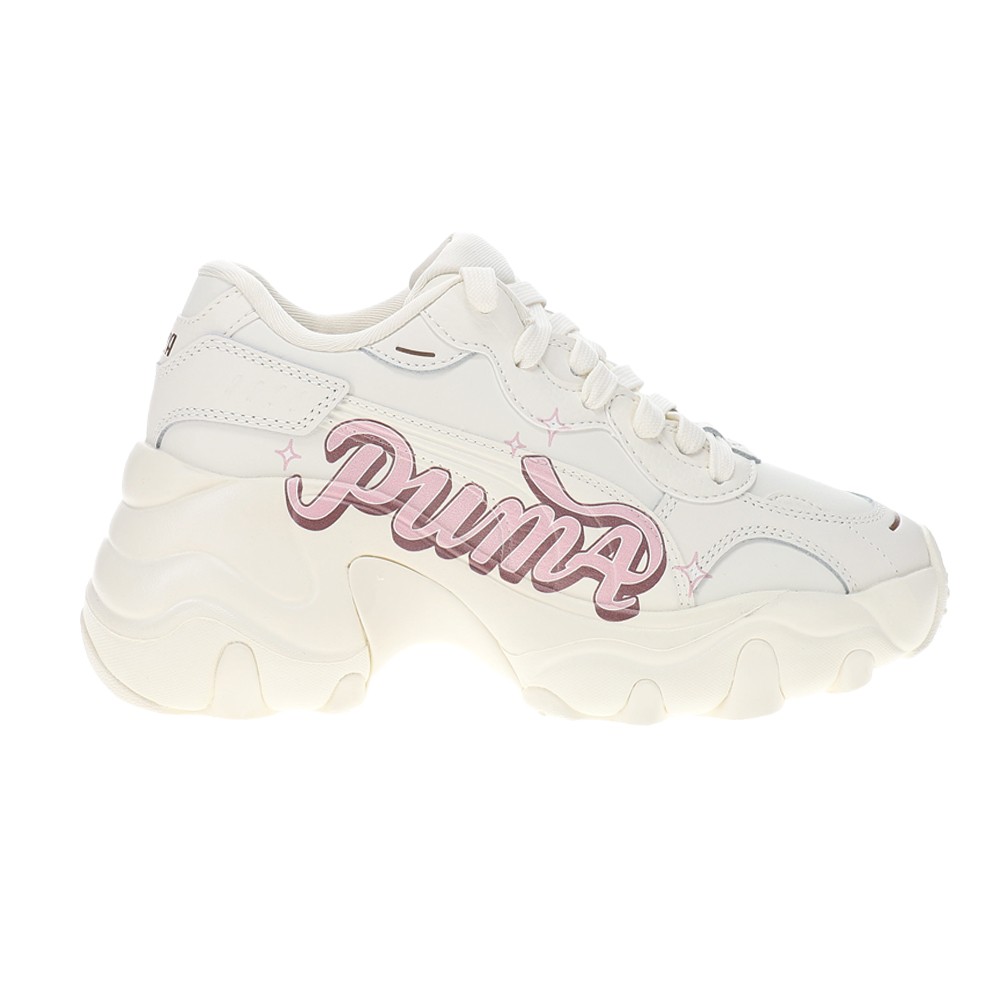 PUMA Pulsar Wedge Collegecore Lace Up  Womens White Sneakers Casual Shoes 400492