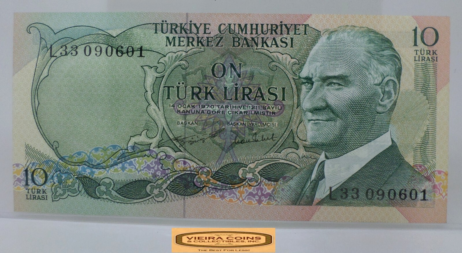 1970 Turkey 10 Lira - #P46839NQ