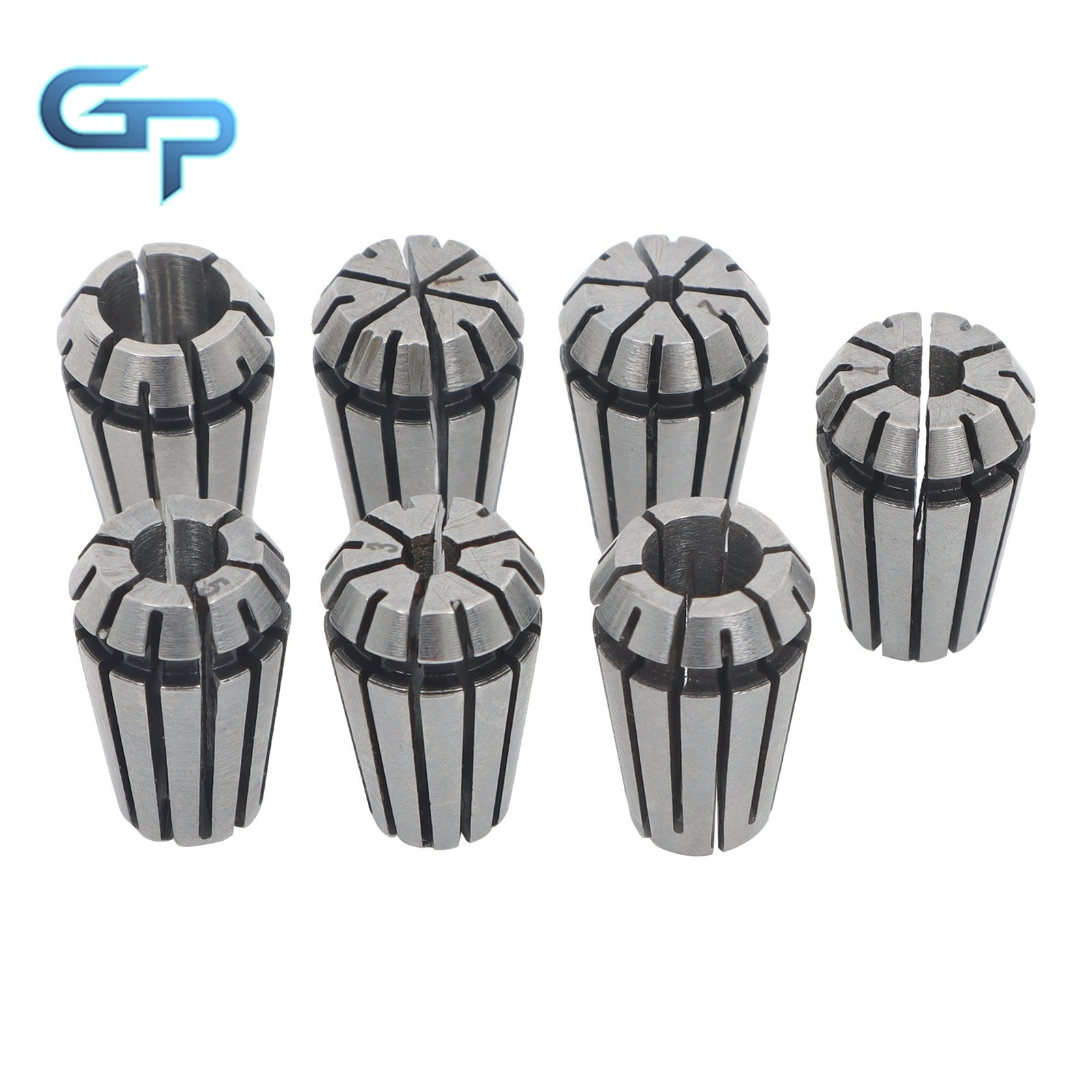 Precision ER11 Spring Collets 7 Pack 1-7mm for Lathe and Milling