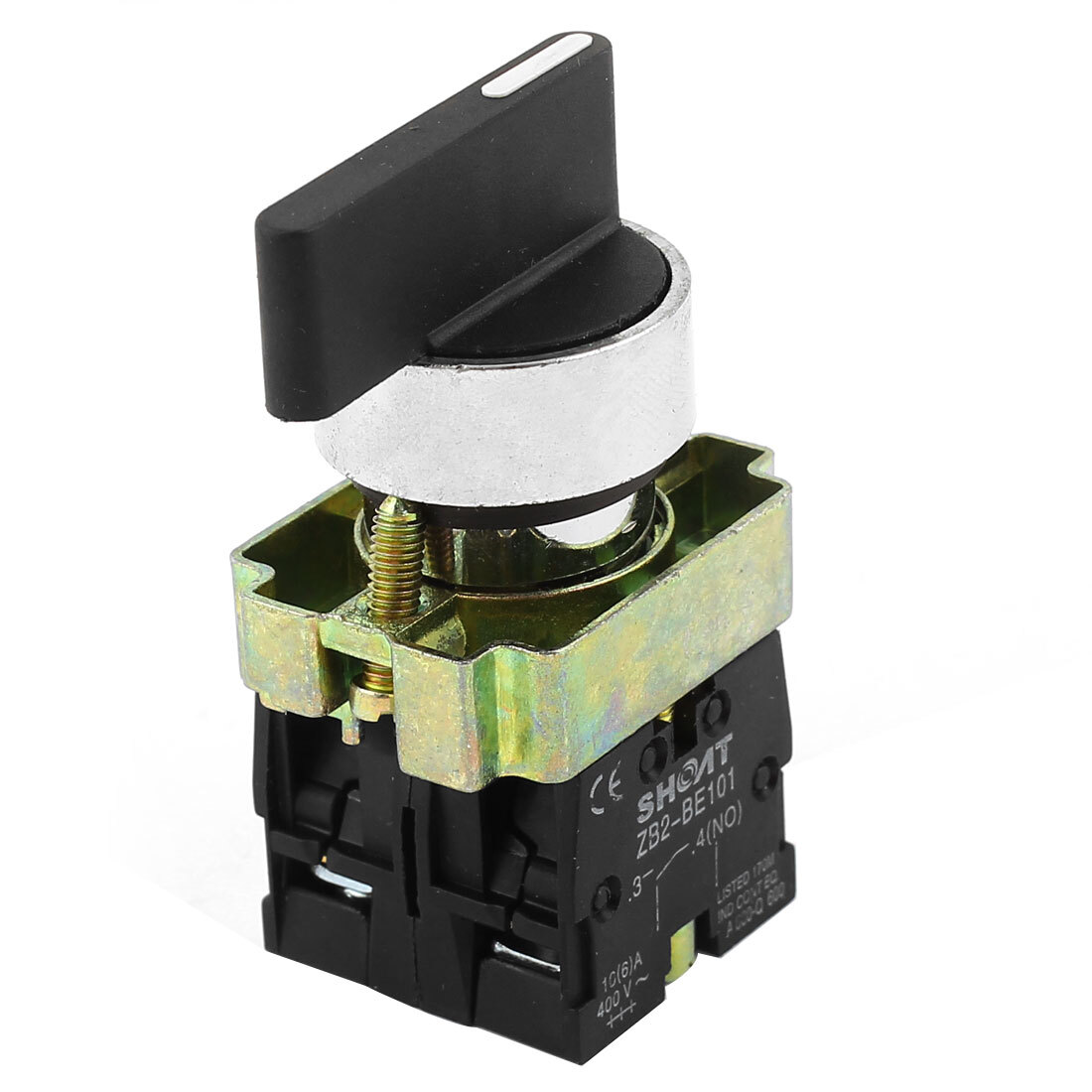 Rotary Selector Switch ZB2-BE101 SPDT 2NO 4 Terminal 3-Position AC600V 10A