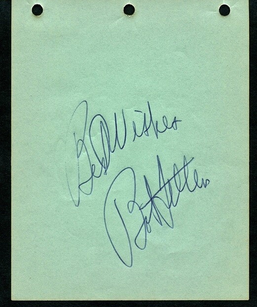 BOB FELLER Autograph