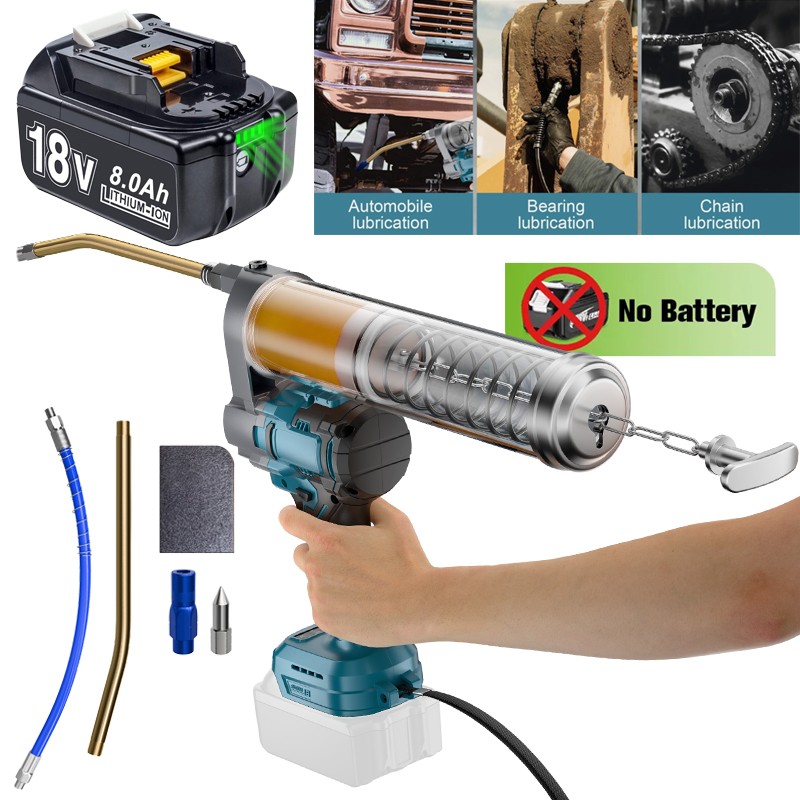 12000PSL Cordless Grease Gun Car Maintenance For Makita 18V Battery / Charger