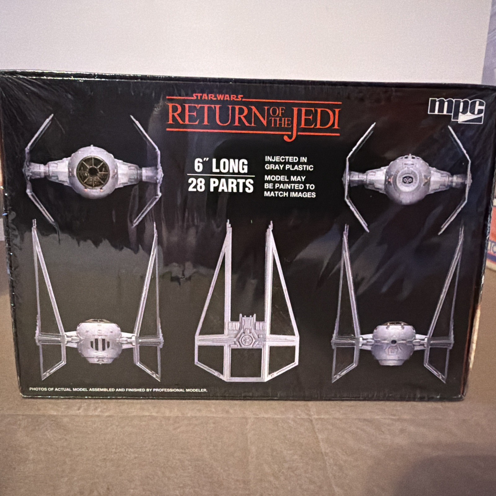 MPC Star Wars ROTJ TIE Interceptor Model Kit 1/72 Scale – Sealed Round 2
