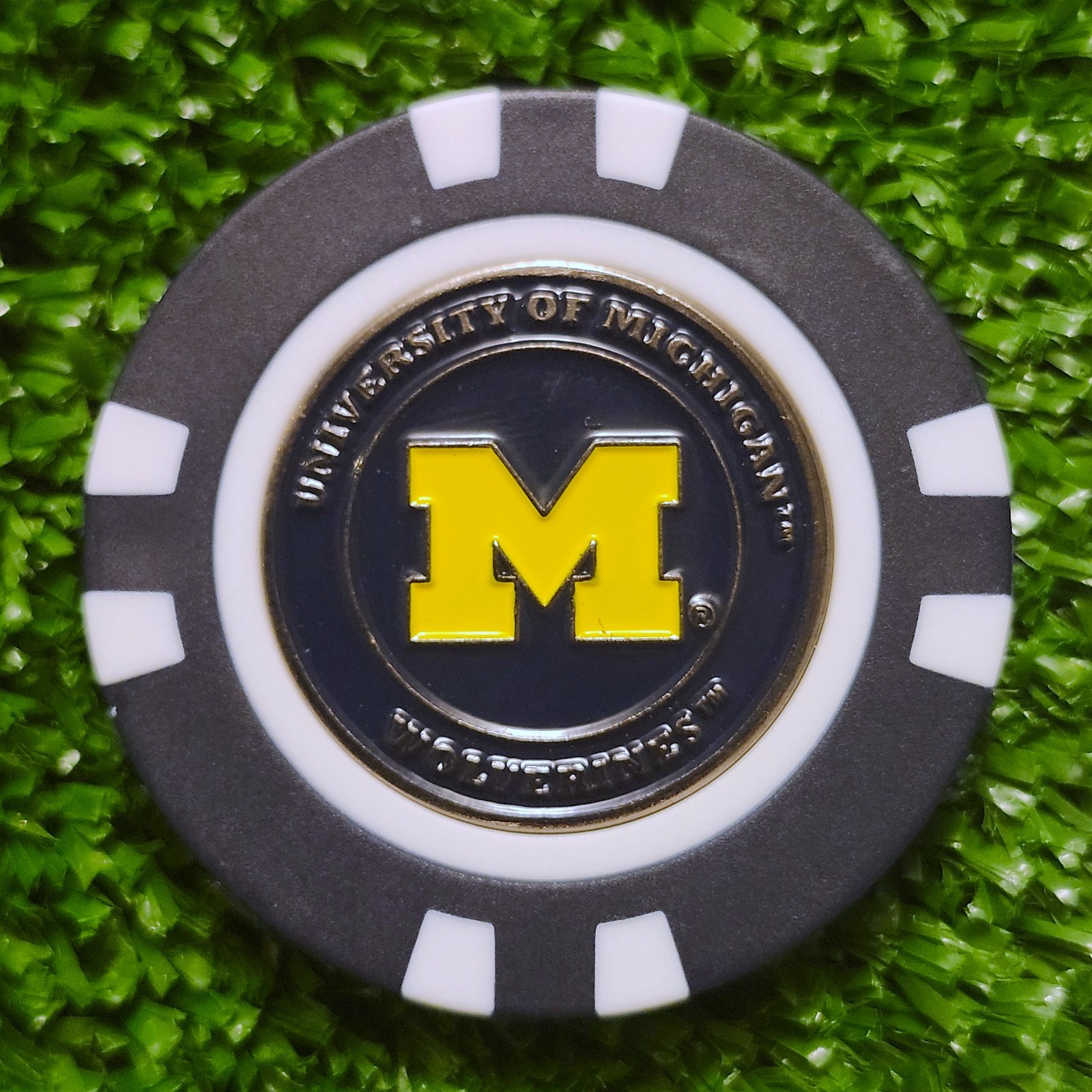 Michigan Wolverines Golf Ball Marker Magnetic Poker Chip New