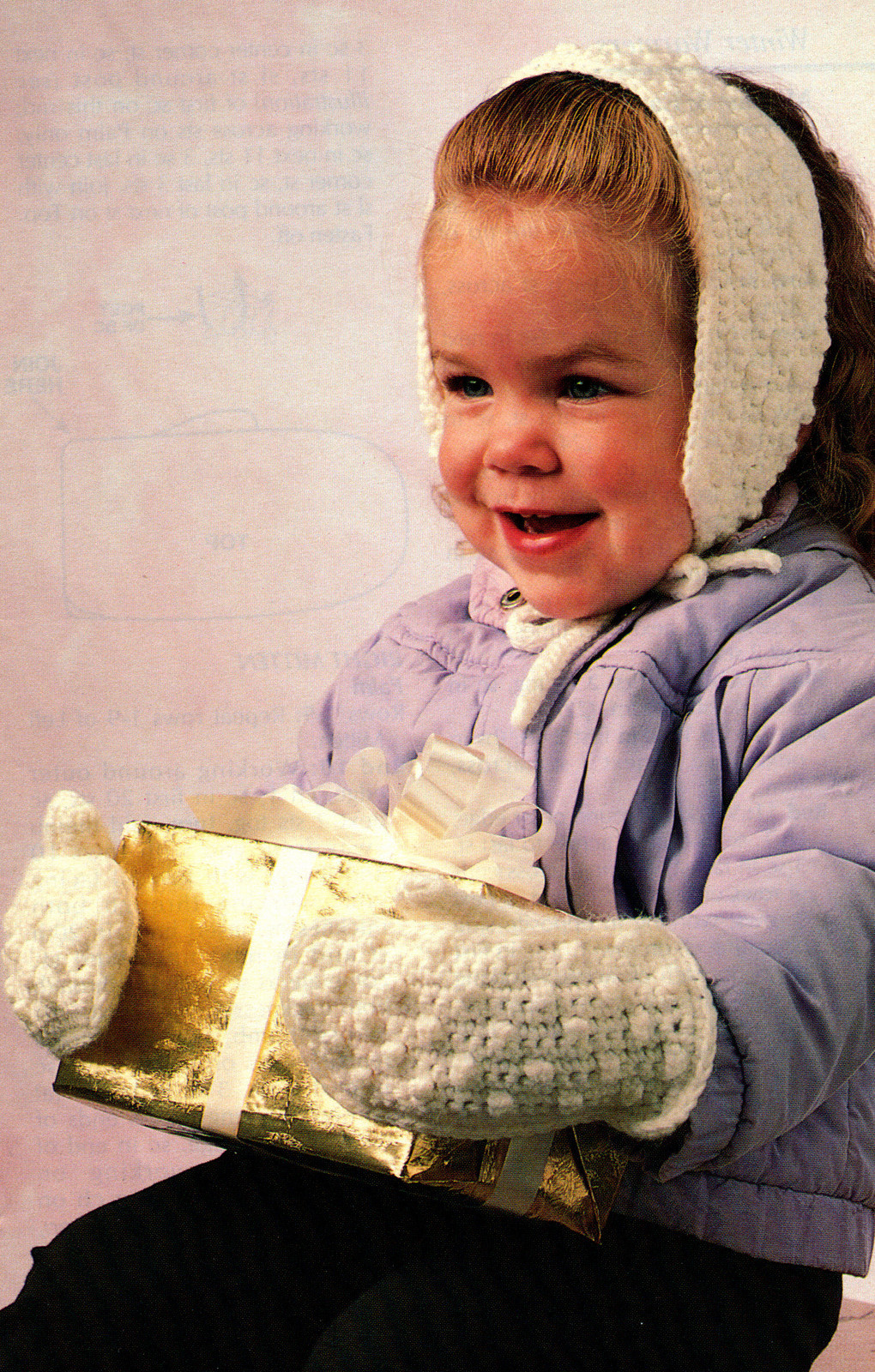 WARM Child's Mittens & Ear Warmers/Crochet Pattern INSTRUCTIONS ONLY
