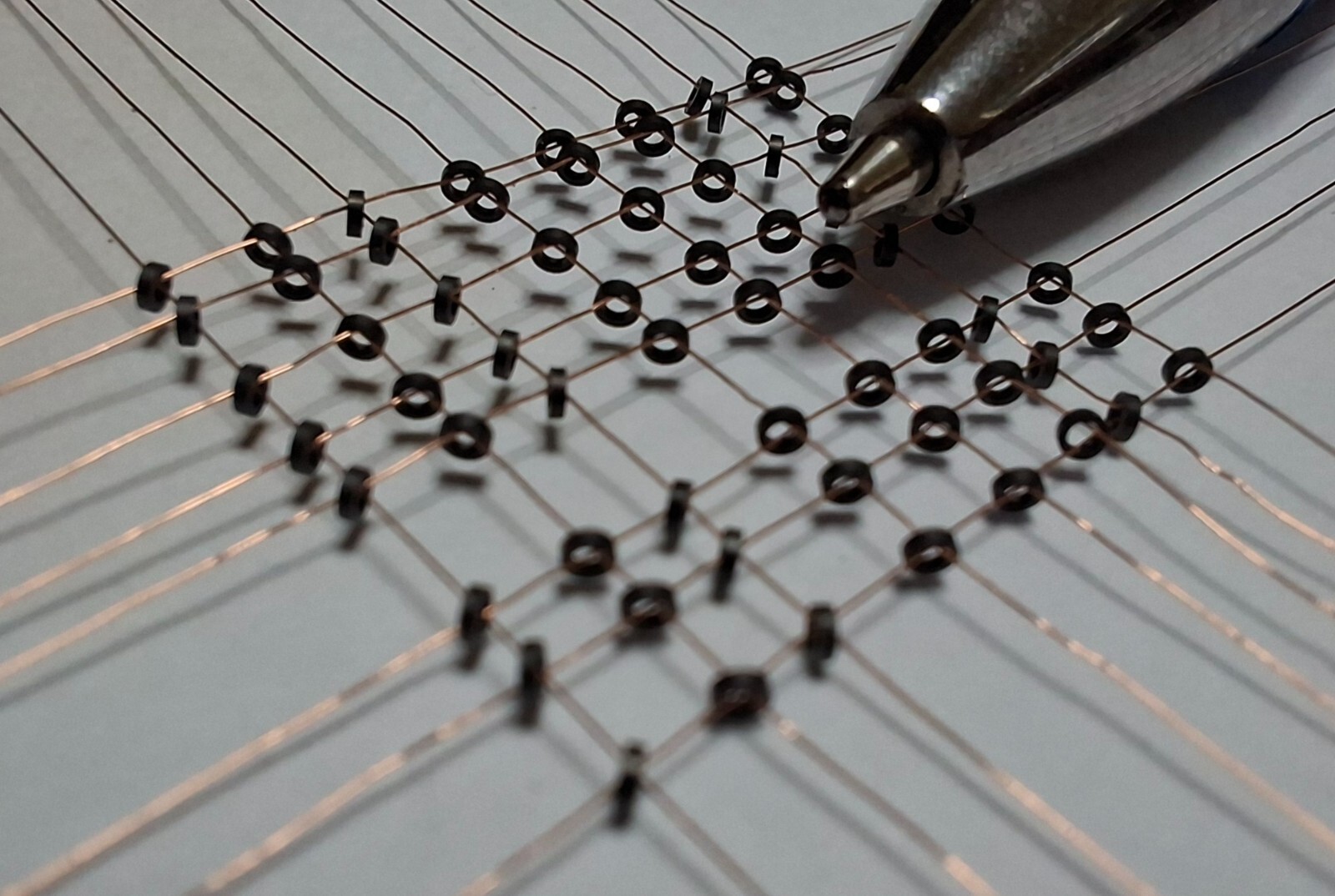 2000X Build Your Own Ferrite Core Memory KIT Copper Wire 0.1mm
