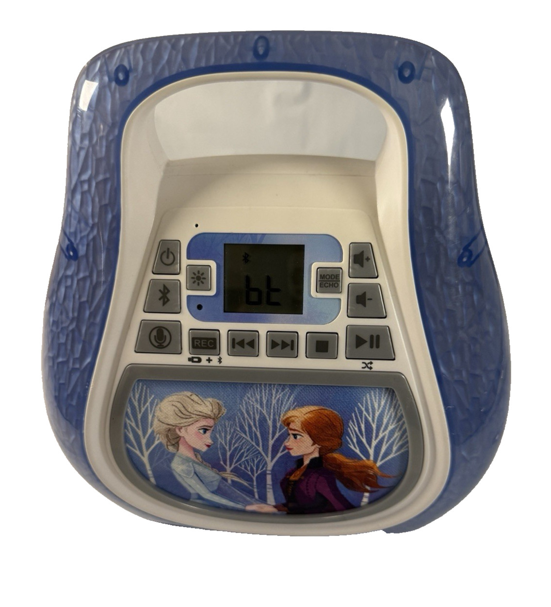 Disney Frozen II Bluetooth MP3 Karaoke Machine System Light Show W/ Cord USB Tes