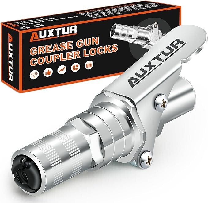 Grease Gun Coupler for Diameter Greater Than 14mm, Compatible with 1/8" NPT