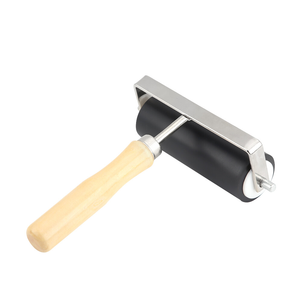 Hard Rubber Brayer Roller Print Brush Ink Art Craft Oil Painting Tool