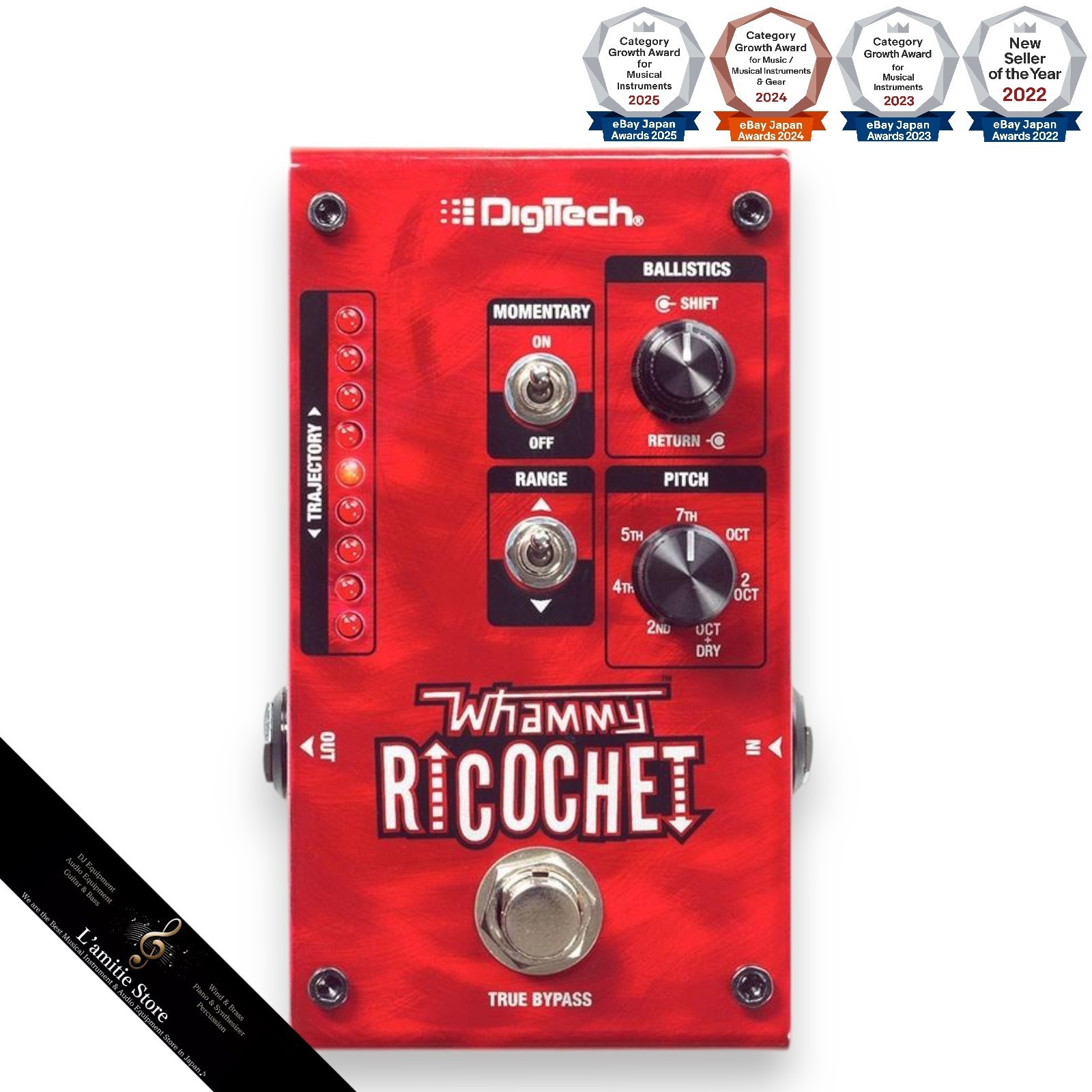 Digitech Whammy Ricochet Pitch Shift Pedal Guitar Effects Pedal Japan New