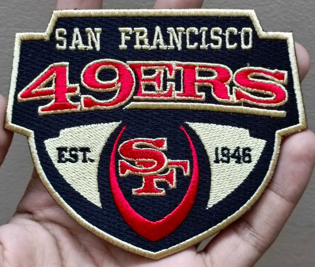 Francisco 49ers NFL Team Logo Iron On Patch - Sew Patch - Embroidered Patch