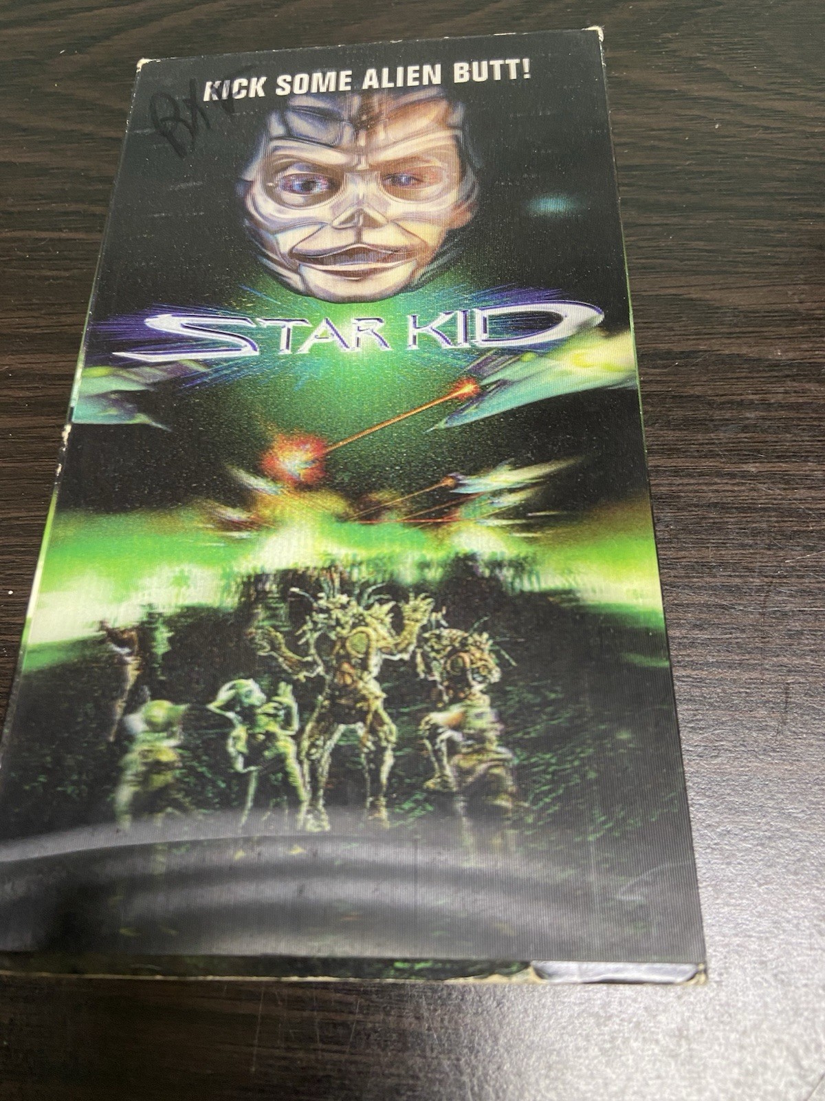 Star Kid - Kick Some Alien Butt! RARE Holographic Case Cover 1996 VHS sci-fi OOP