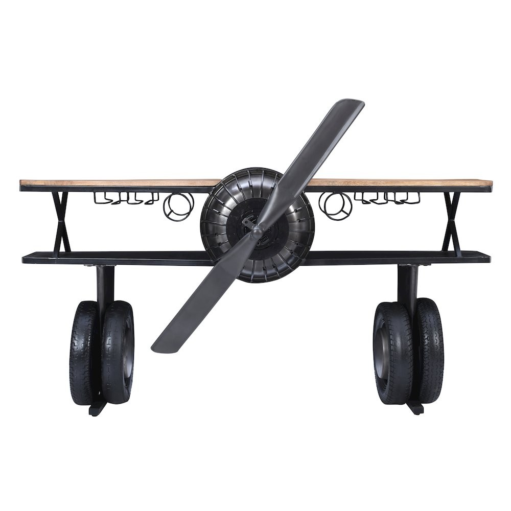 Maverick 72" Airplane Bar Aviator Lounge Console Table