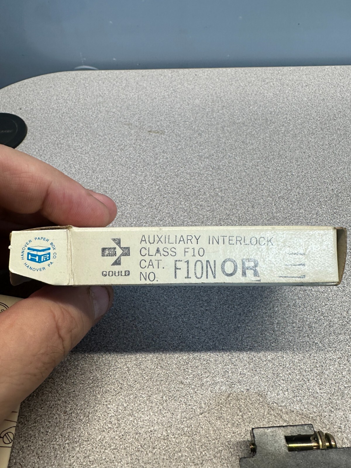 GOULD F10NOR CLASS F10 AUXILIARY INTERLOCK CONTACT. NEW FREE SHIPPING.