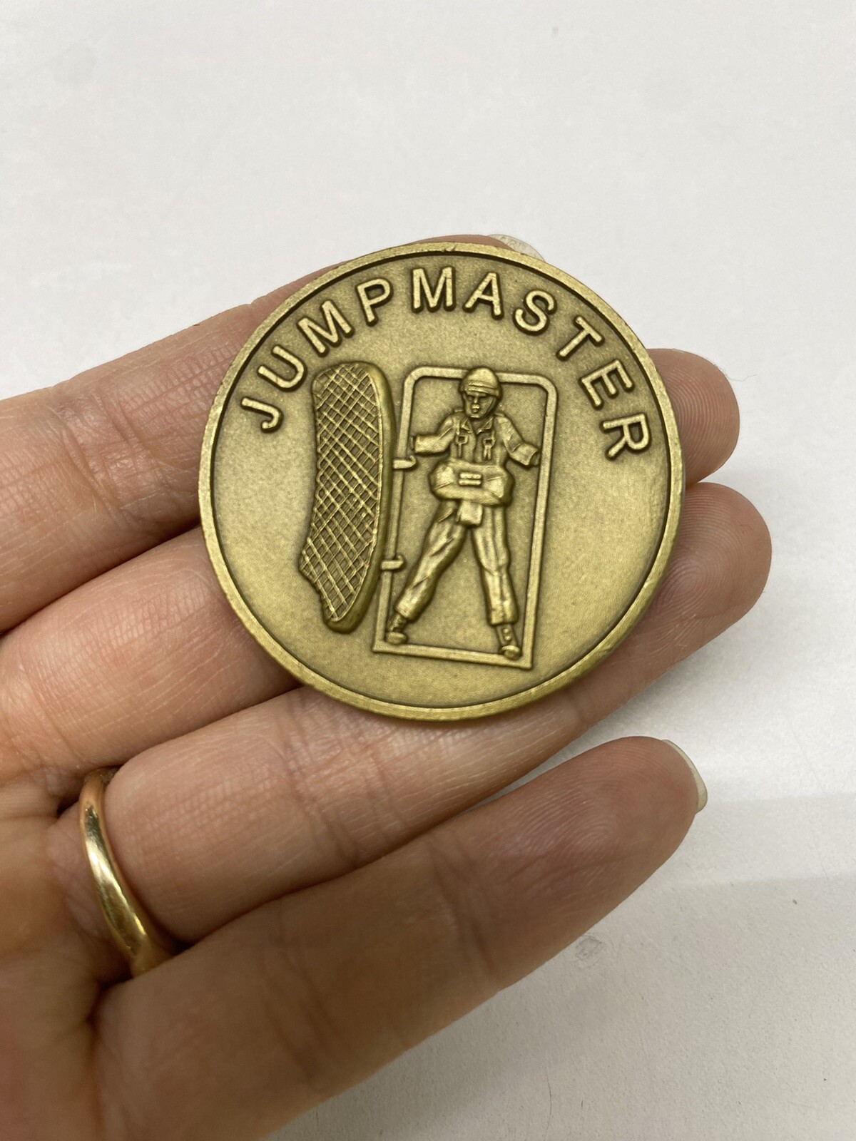 Jumpmaster Airborne All The Way Army Challenge Coin