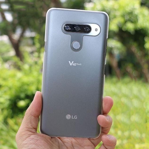 For LG V40 ThinQ Smooth Matte Rubberized hard case back Skin shell cover