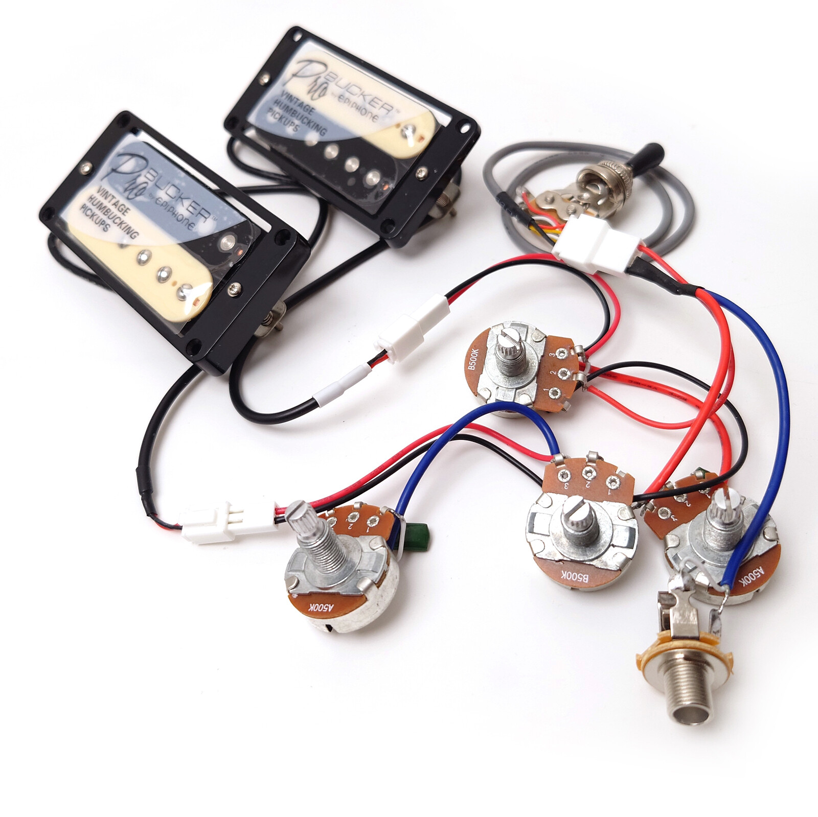 For Gibson Guitar Alnico 2 Humbucker Pickups with 2C Quick-connect Terminals Set