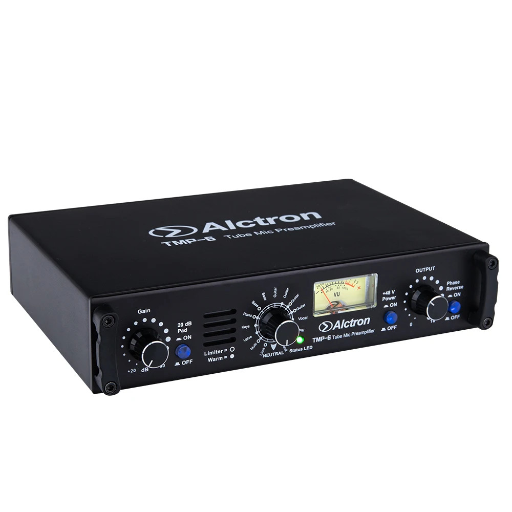 Multi-function Vacuum Tube Mic Amplifier 48V Phantom Power for Studio Recording