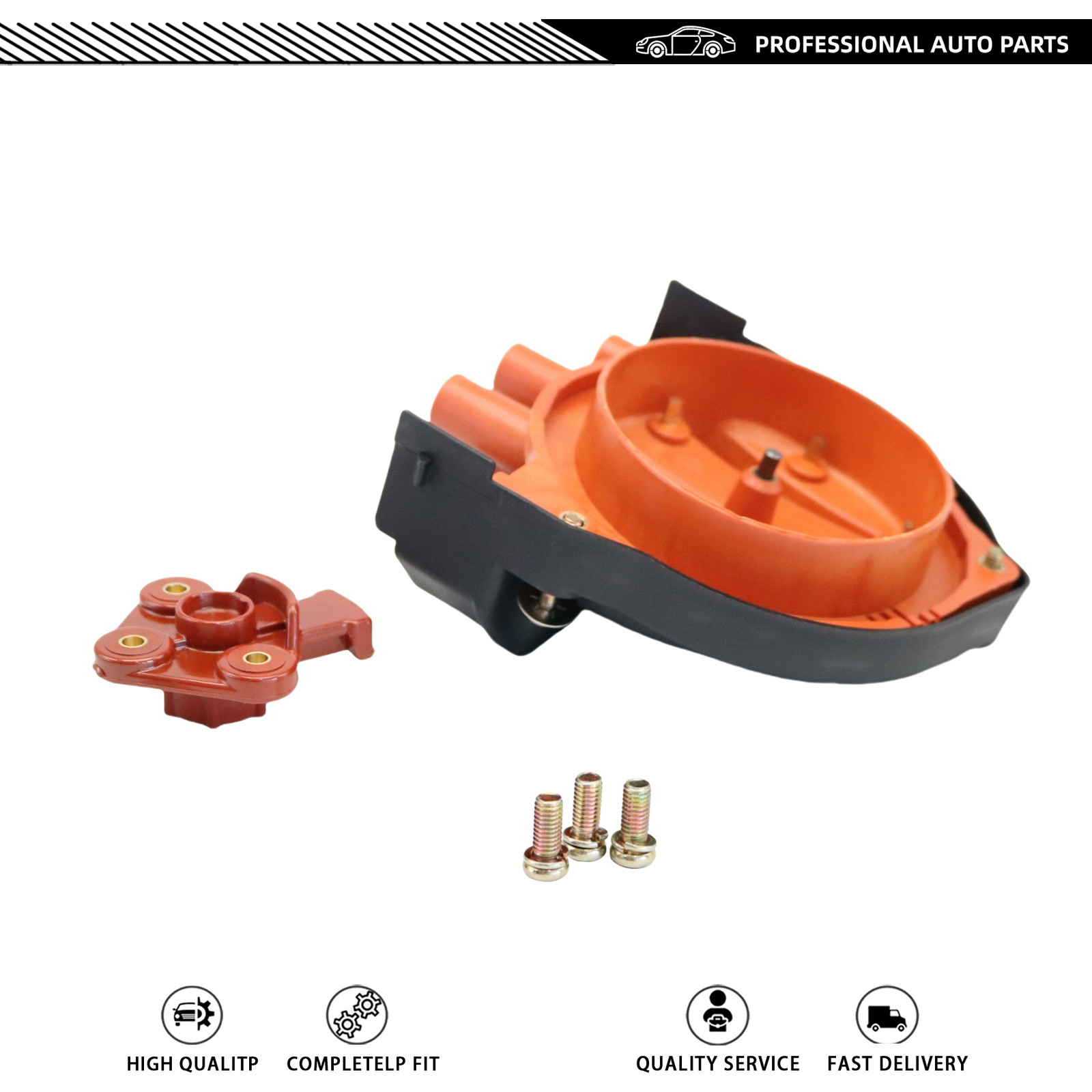 Fit For BMW E23 E24 E28 E30 E31 E32 New Distributor Cap & Rotor 12111725070 USA
