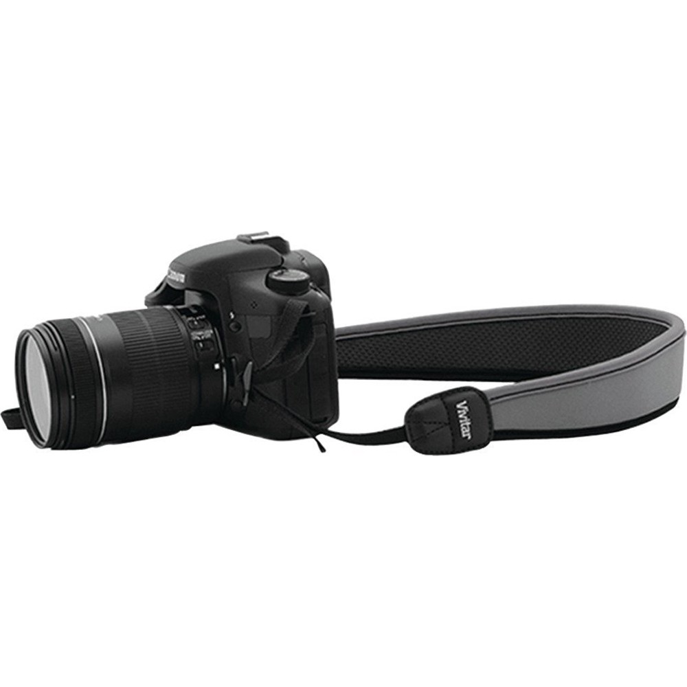 Sakar Neoprene SLR Camera Adjustable Neck/Shoulder Strap, Gray - viv-slr-stp-gry
