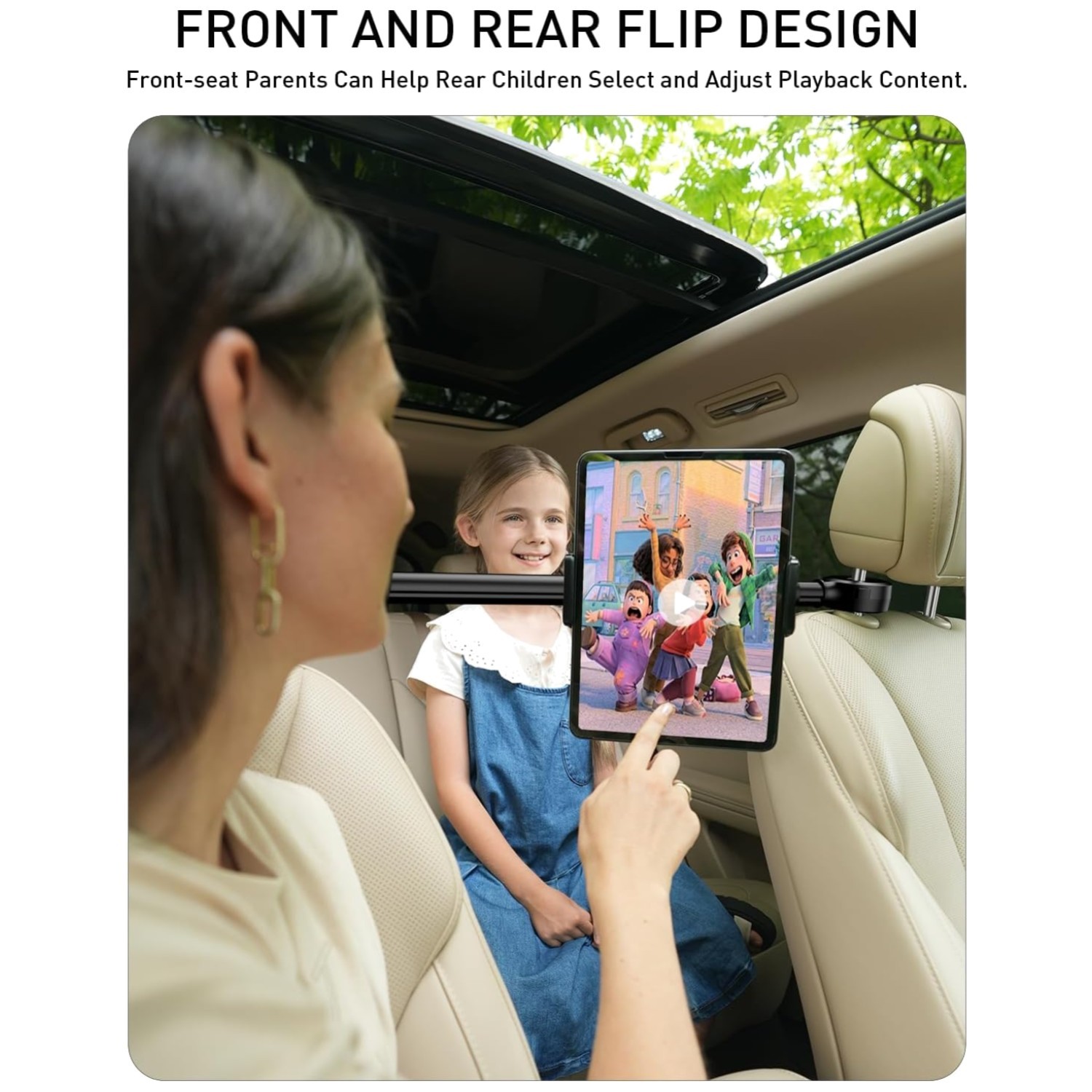 Car Road Trip Tablet Holder - Wide Device Compatibility