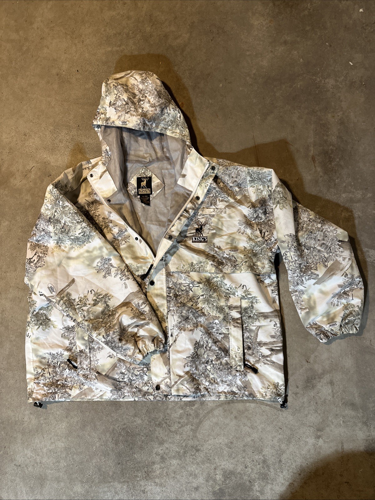 Kings Camo Winter Hunting Hooded Jacket  Shell 3XL/Regular Snow Shadow