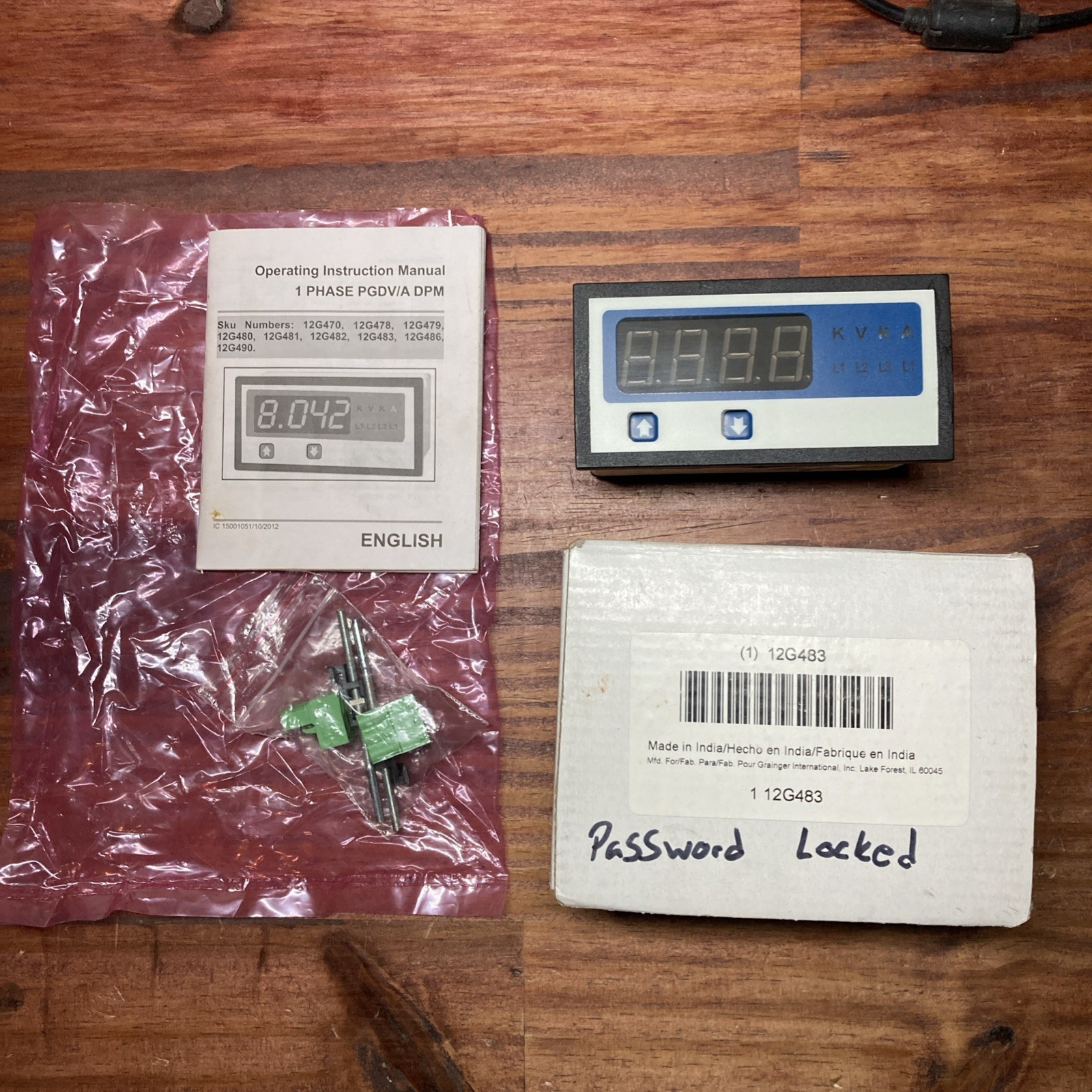 NIB RISH 1 Phase Programmable Digital Panel Meter     12G483    RISH DPM-PGDA