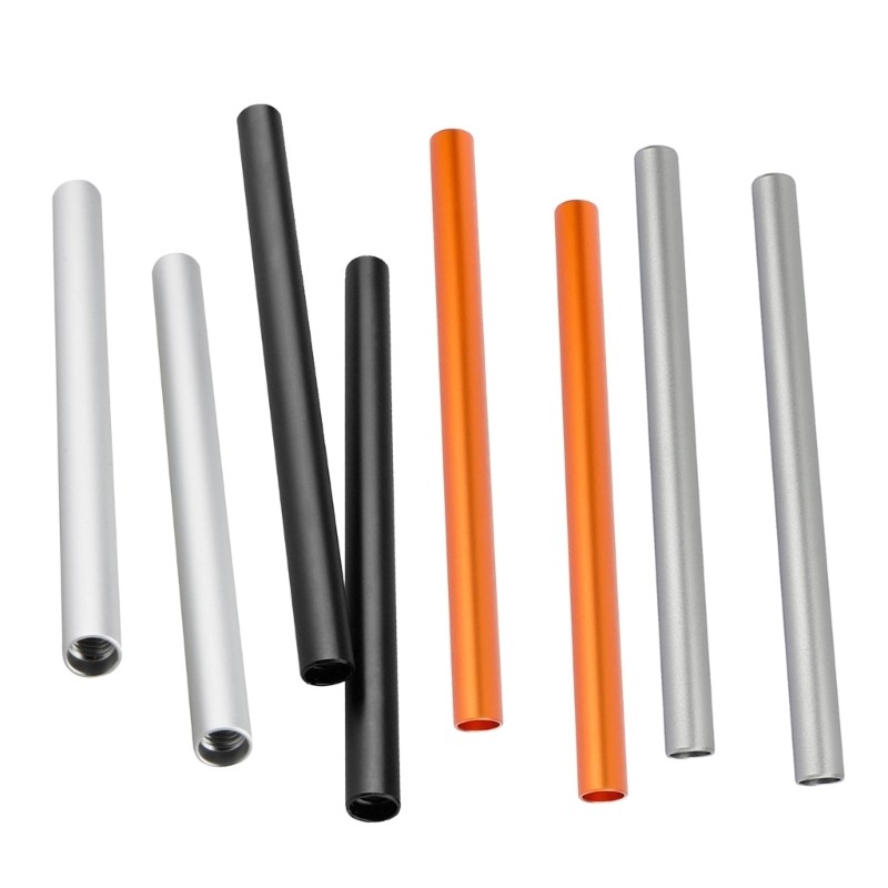 2Pcs Aluminum Alloy Photography Rods 15mm 20cm for Portable Shoots Equipment
