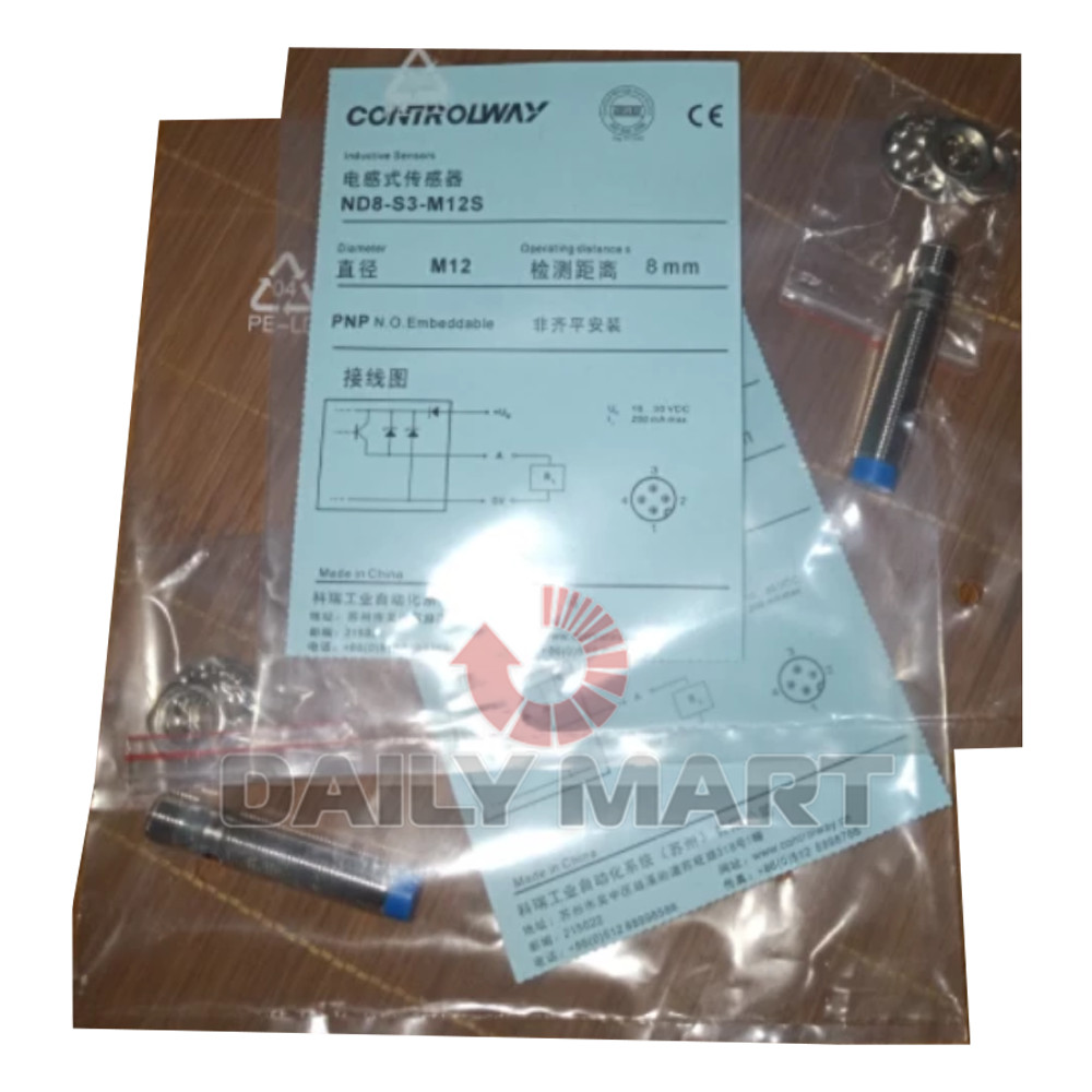New In Box CONTRINEX ND8-S3-M12S Proximity Switch Sensor