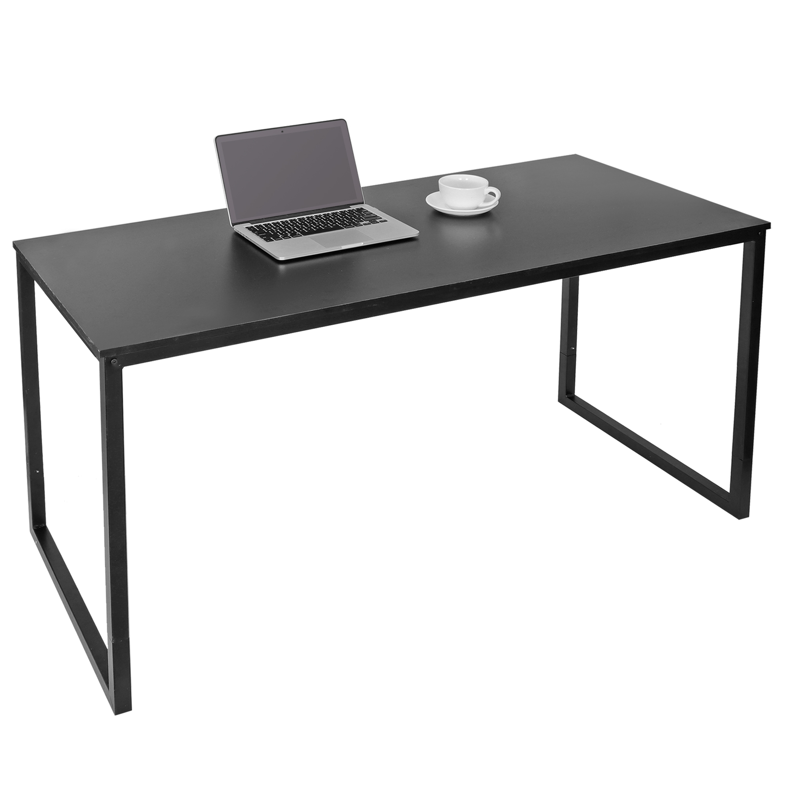 47" Computer Writing Desk Modern Study Office Desk Corner Table  Espresso Style