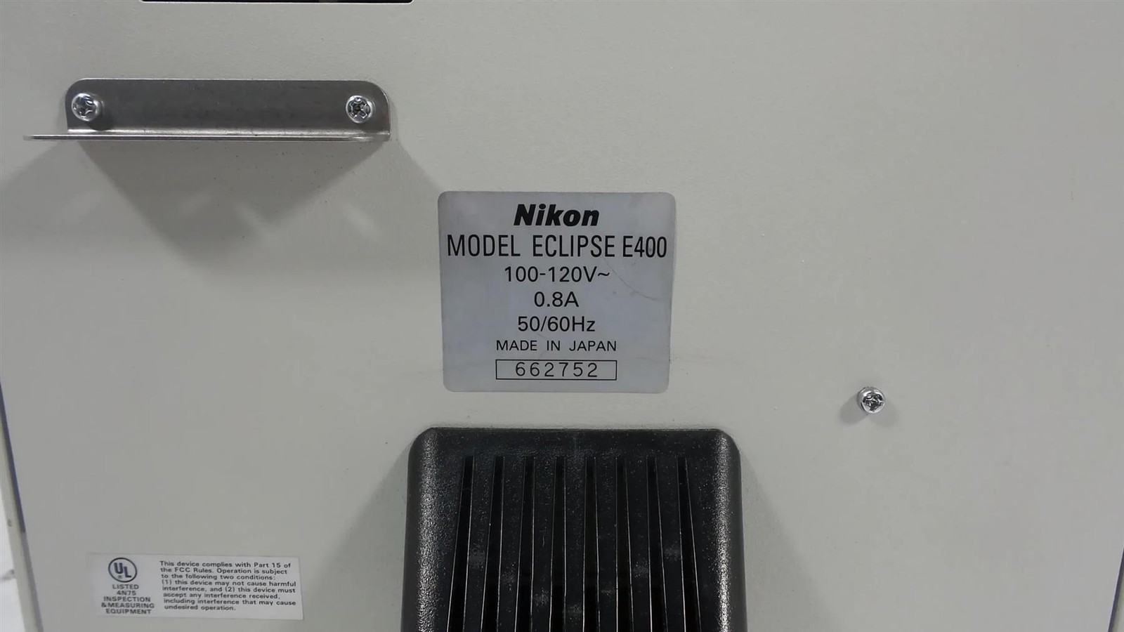 DEFECTIVE DAMAGENikon Eclipse E400 Microscope w3 Objectives G3D