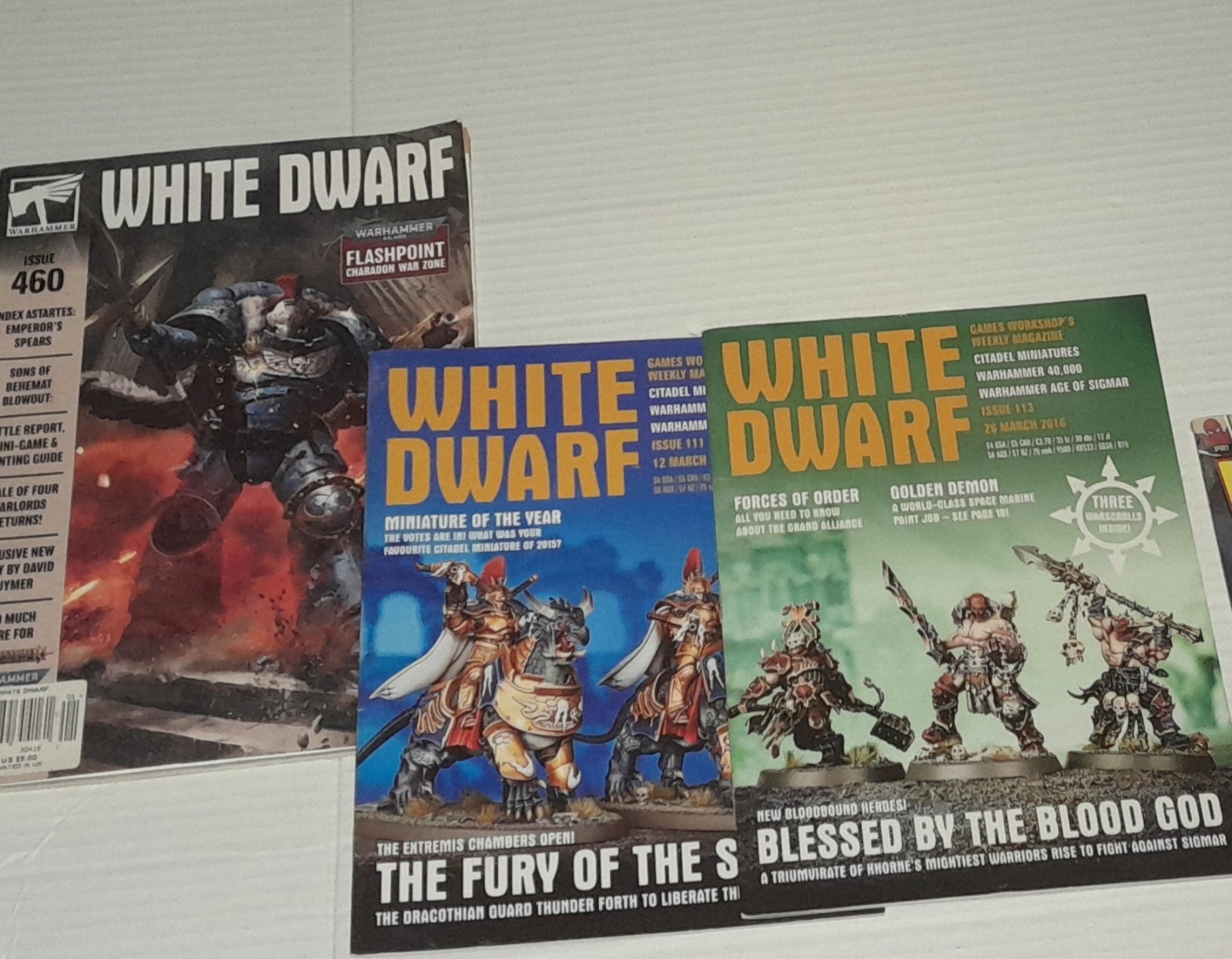White Dwarf 111, 113, & 460 & Wizard 108 Magazine Lot UK