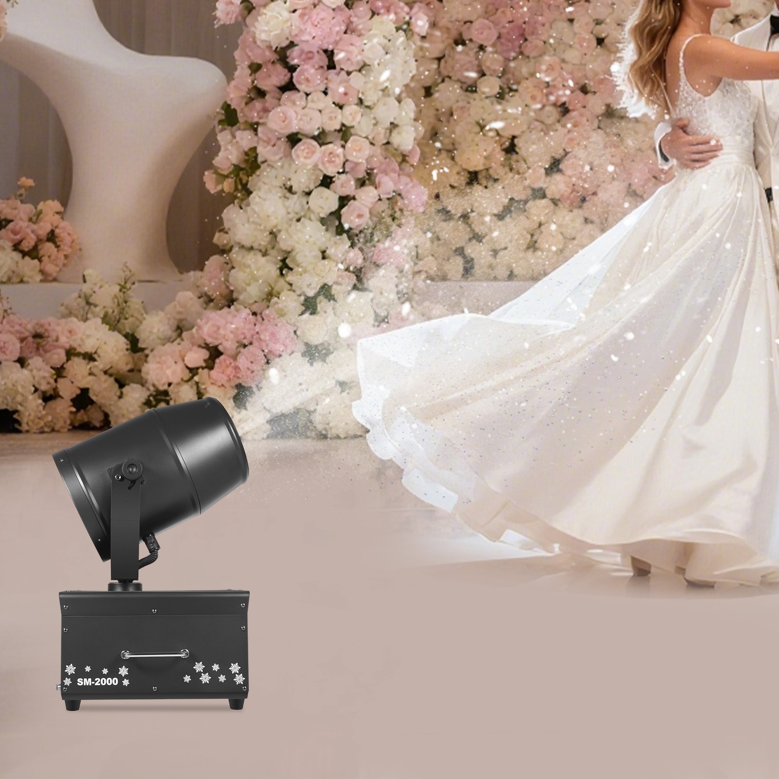 Shaking Head Jet Foam Machine Party Snow Foam Machine For Stage Wedding 1200W