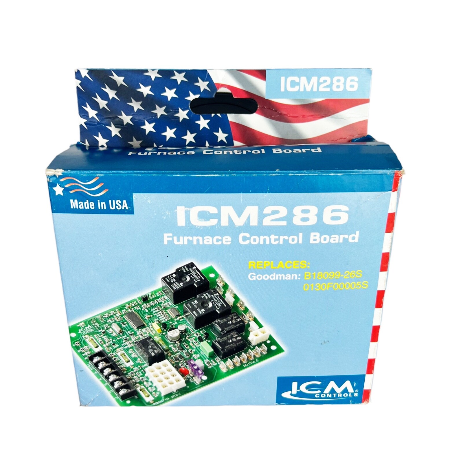ICM286 Furnace Control Board replaces Goodman PCBBF112S B1809926S 0130F00005S