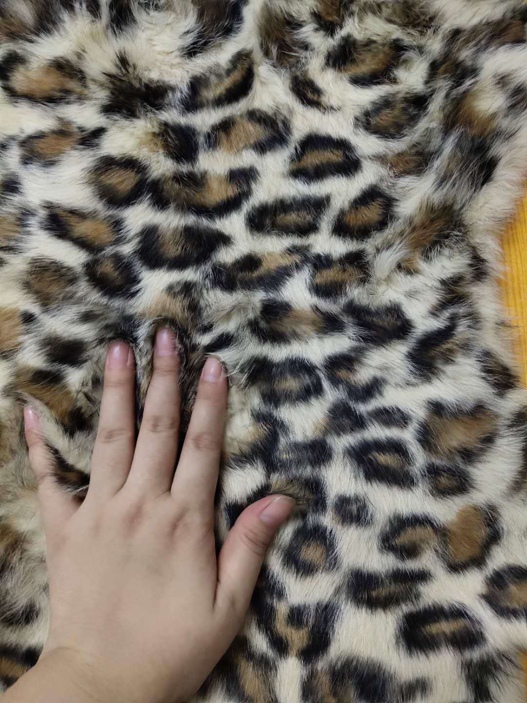 Genuine Naturally Rabbit Fur Skin Tanned Ocelot Bobcat Leather Hides Craft Pelts