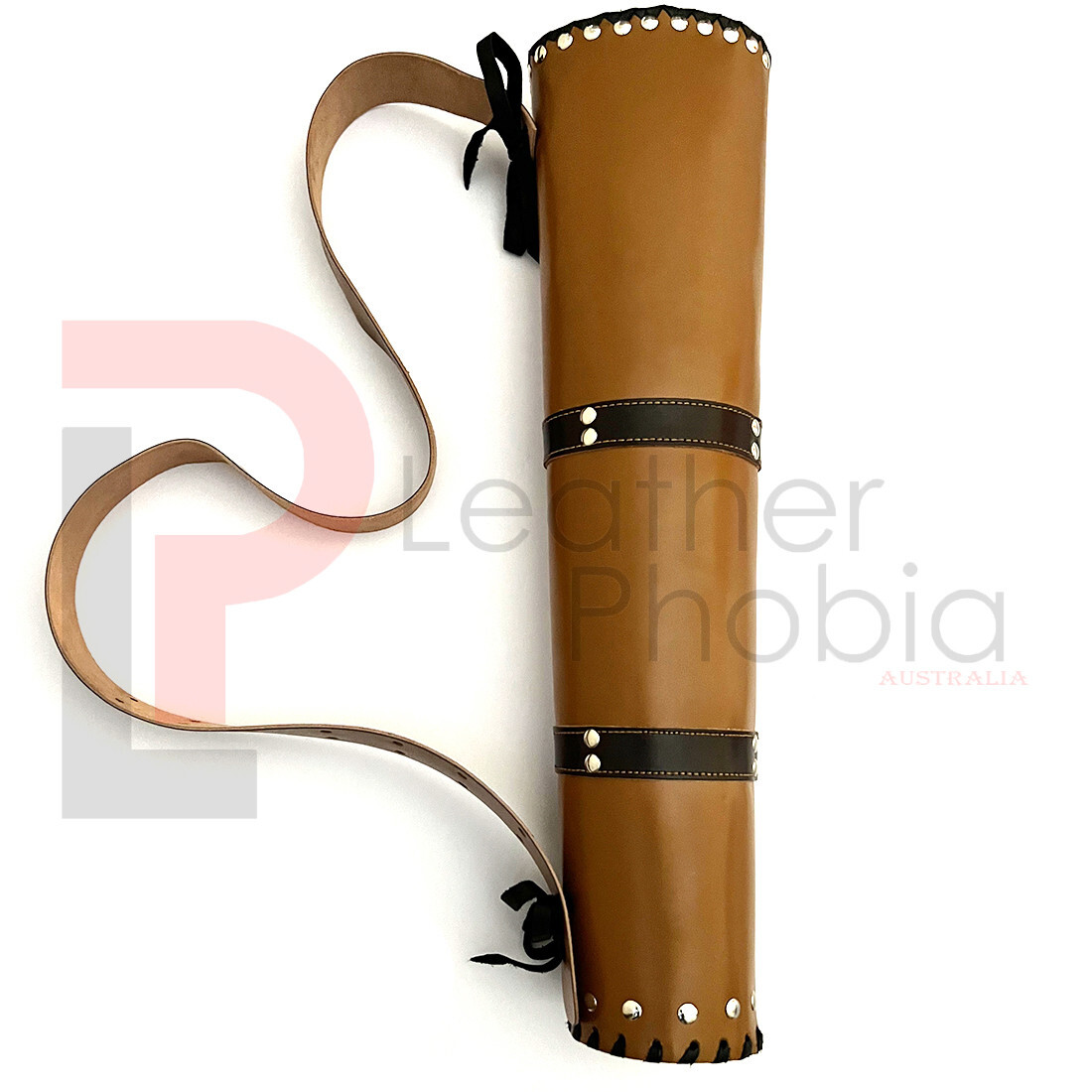 Genuine Brown Leather Arrow Holder Traditional Handmade Quiver Arrow Hip Quiver