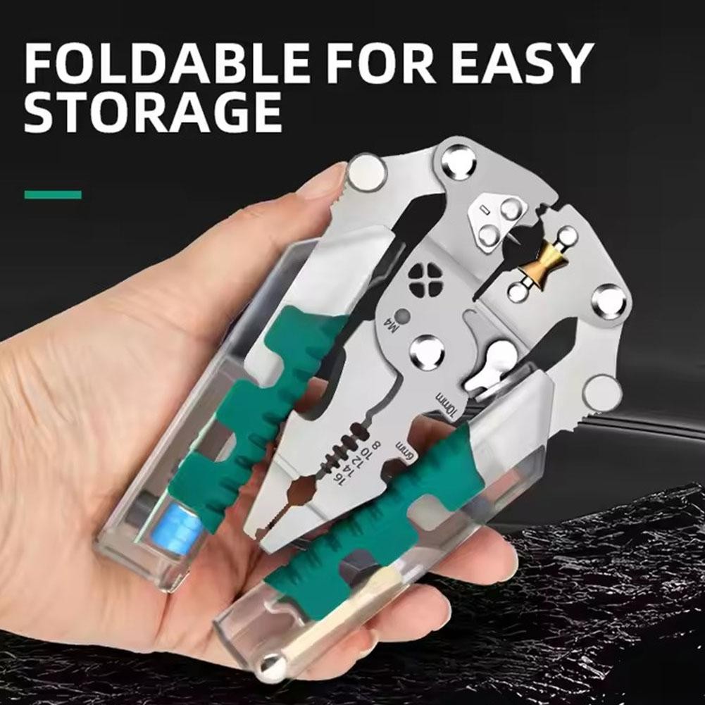 1PC Multi-Functional Wire Stripper Scissors With Electrical Tes t