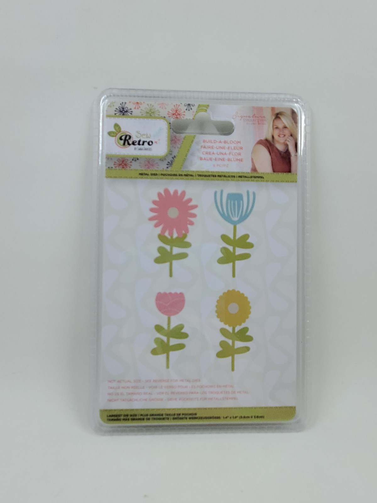 CS1 Crafters Companion Sew Retro Build A Bloom 6pc Flower Dies New