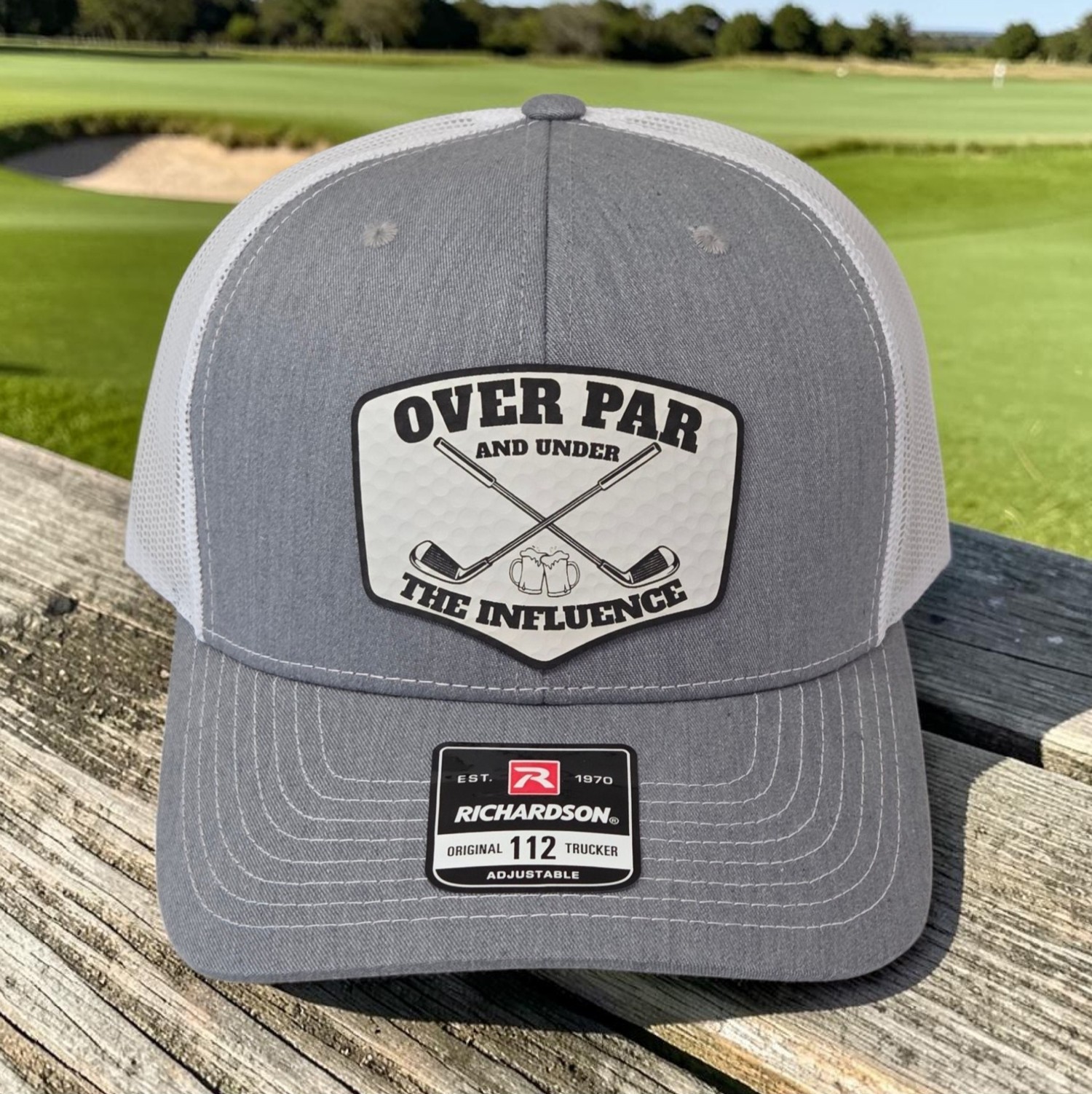 Over Par Under The Influence Golf Hat | Funny Golf Hat | Richardson 112 Hat