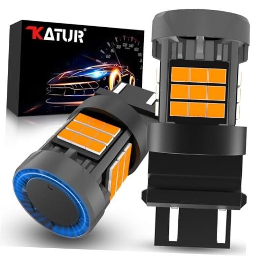 3157 T25 P27/7W Bulb, Canbus 3000LM with P27/7W T25 3157 3156 Amber Yellow