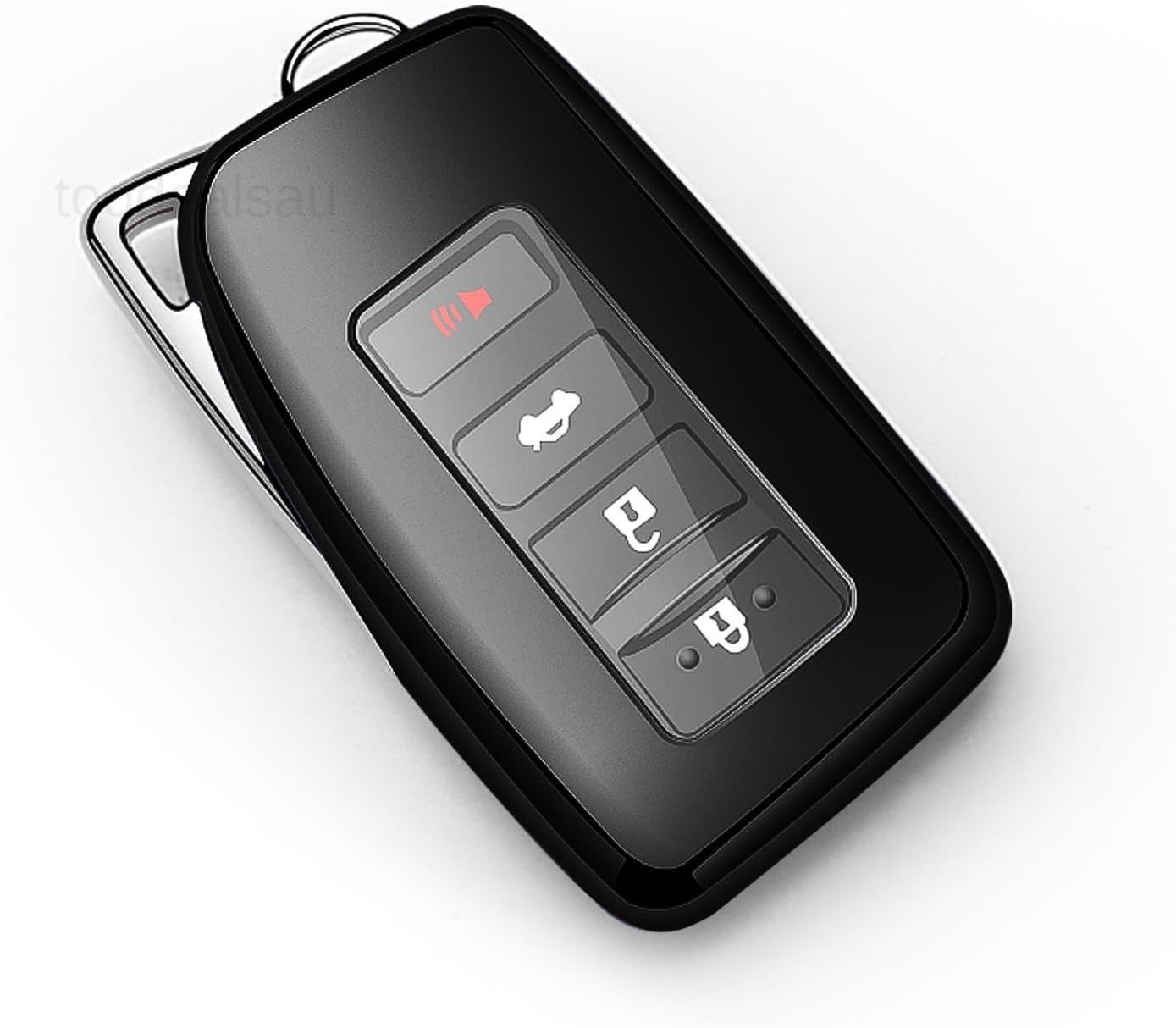 for Lexus Key Fob Cover Premium Soft TPU Full Protection Black