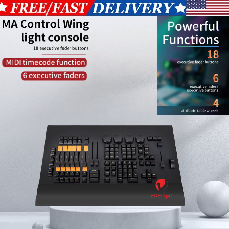 Professional Stage Lighting Console Command Wing On PC DMX Controller +case