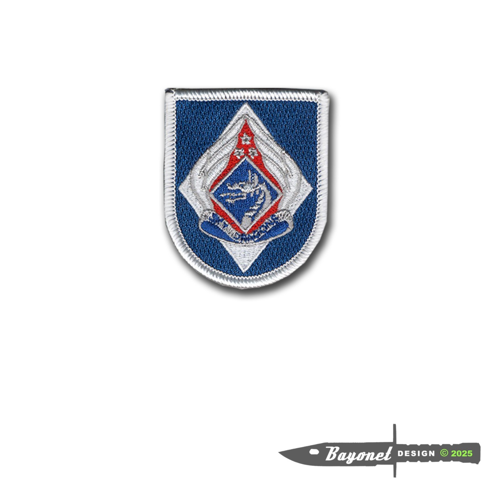 XVIII Airborne Corps Reg Flash and DUI Embroidered Patch with Wax Backing BRAGG