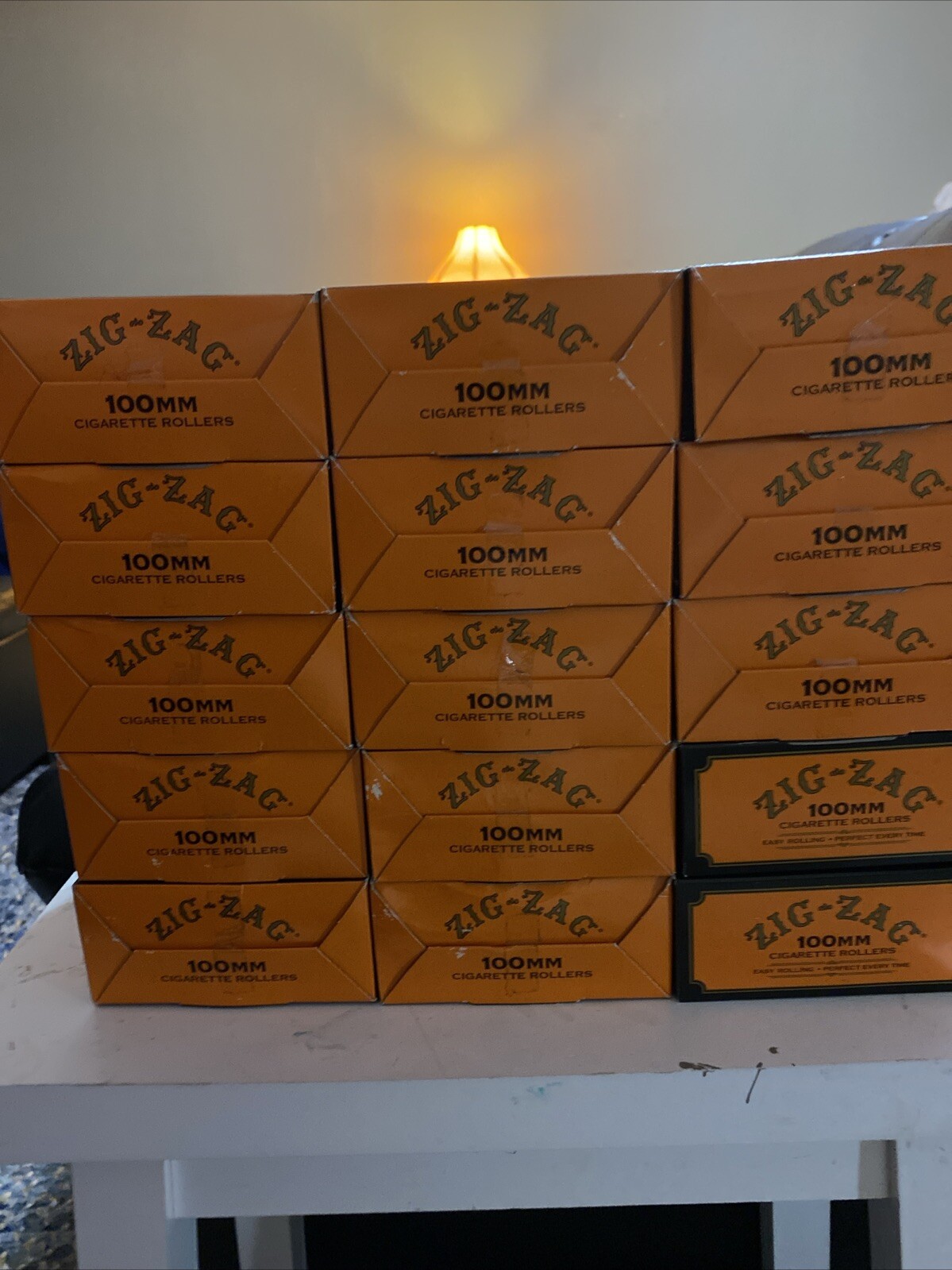 Full Box 12x Rollers Zig Zag Orange Roller Machine | 100MM