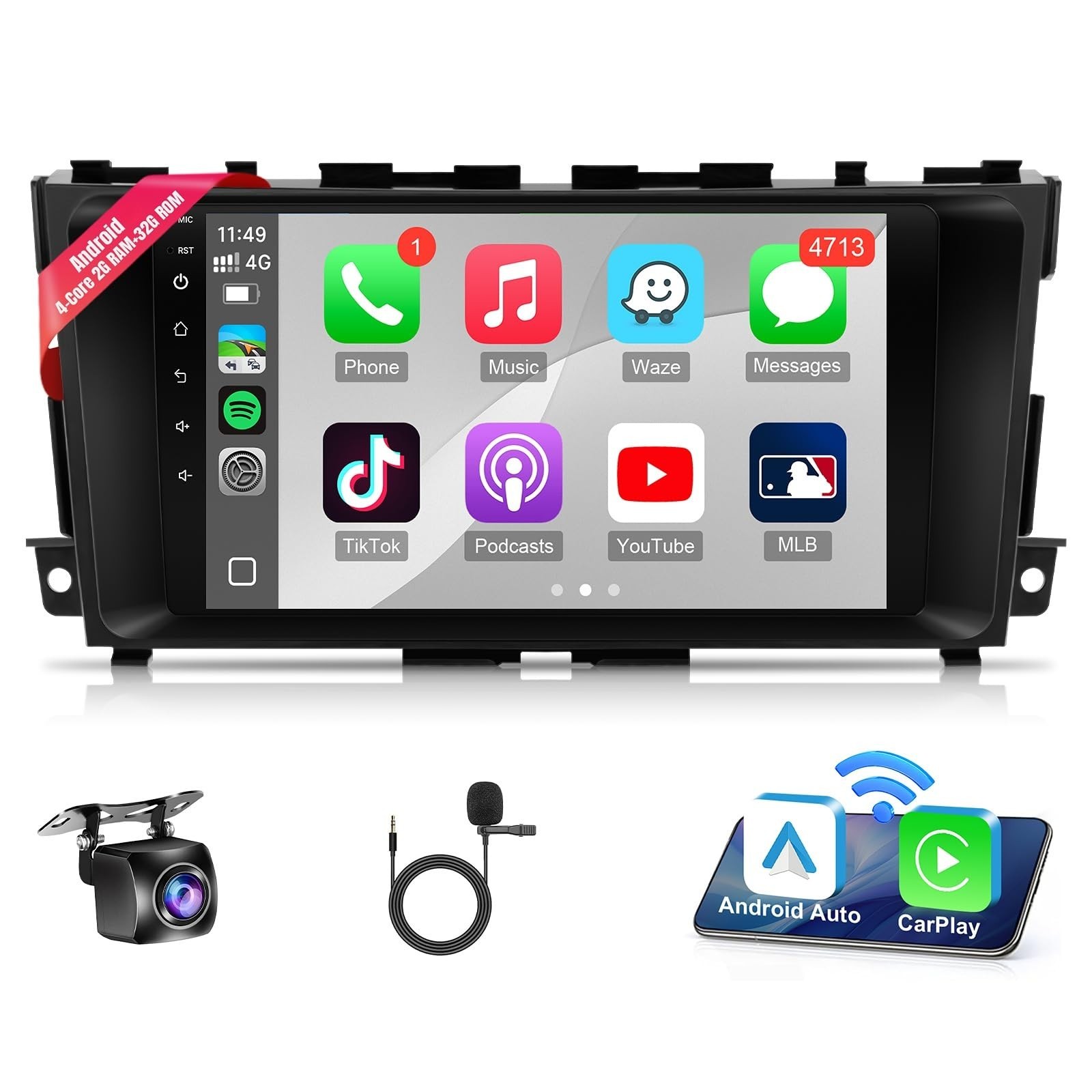 Leadfan Car Stereo Radio for Nissan Altima Teana 2013 2014 2015 2016 2017 201...