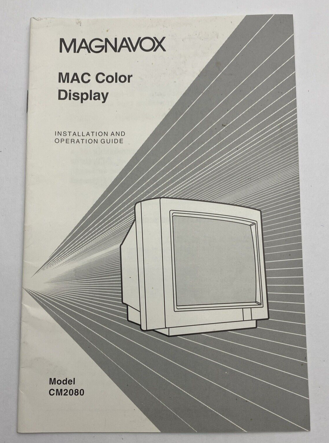 Vintage Magnavox MAC Color Display Monitor Installation Operation Guide